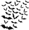 140PCS - alloween Party Supplies Hallween Decorations Bats Wall Decor